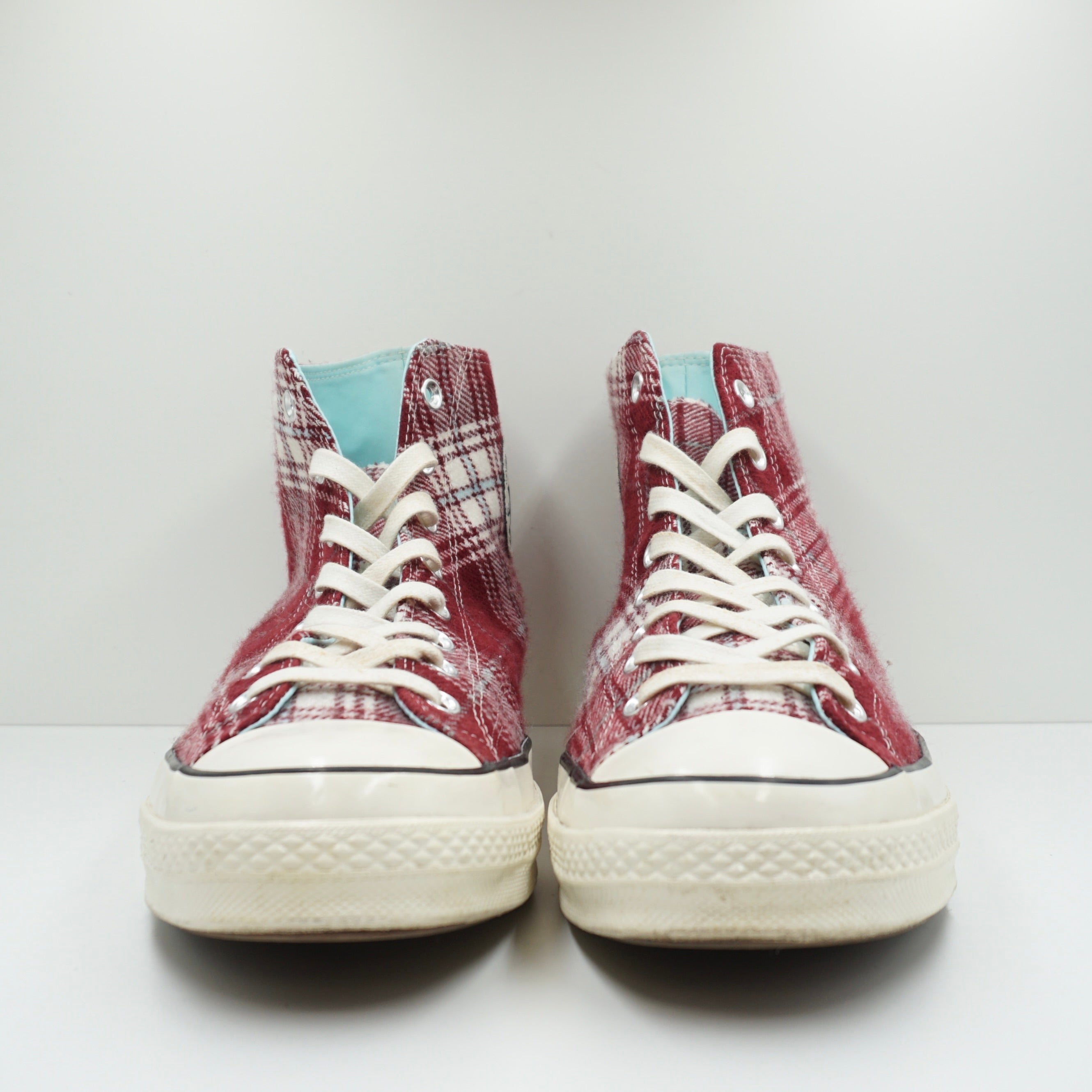 Converse Chuck Taylor All Star 70 Hi Plaid Pack Dark Burgundy