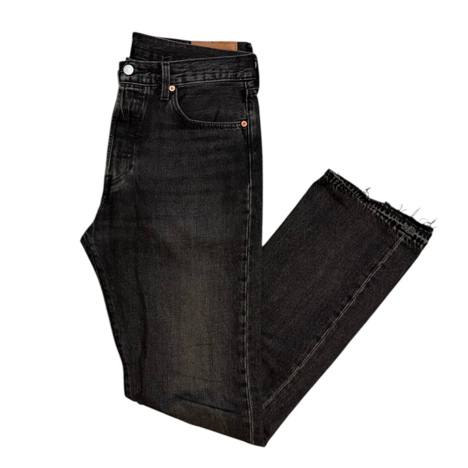 Levis 501 Washed Black Jeans