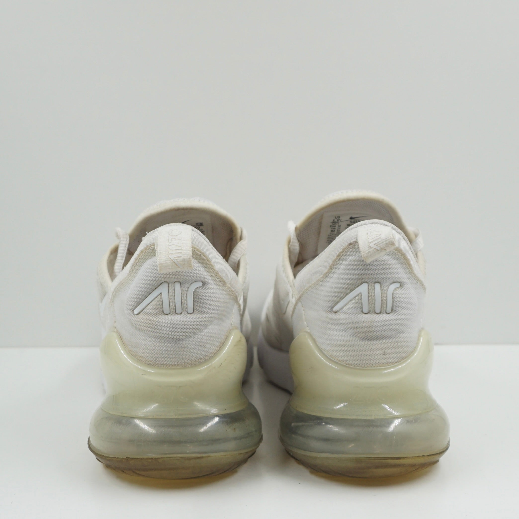 Nike Air Max 270 White Metallic Silver (GS)