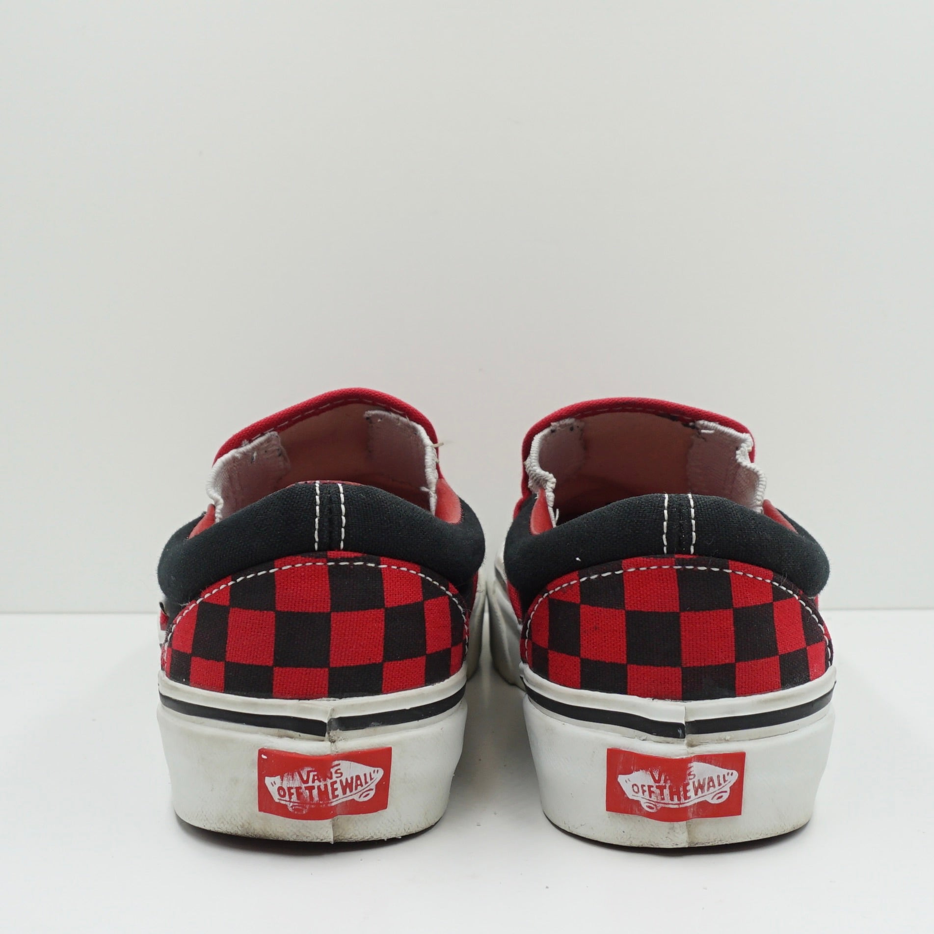 Vans Slip On Checkerboard Red Black