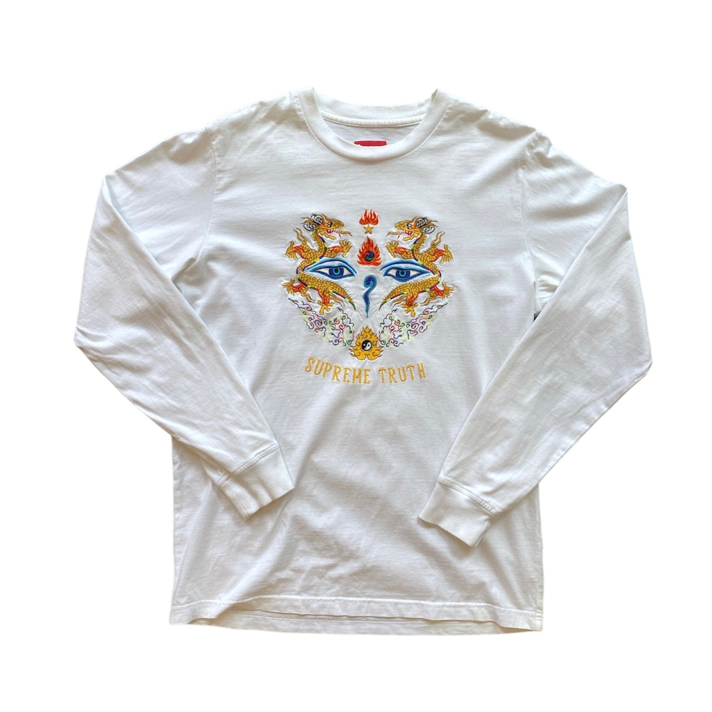 Supreme SS17 Truth Long Sleeve White Tshirt
