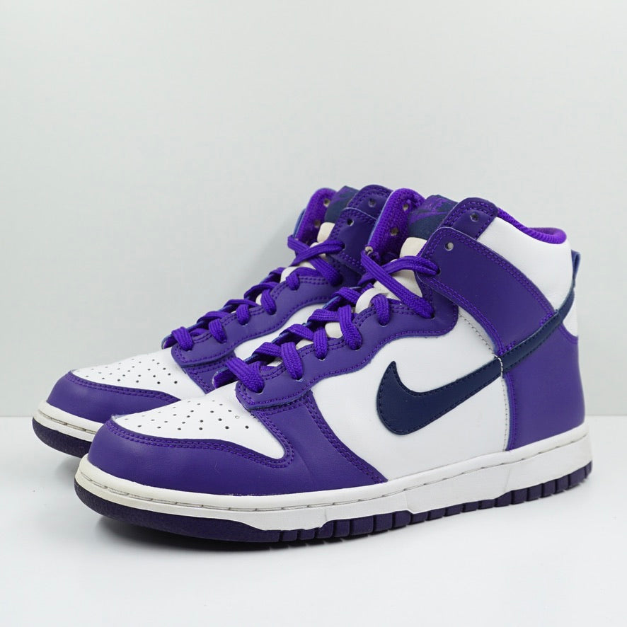 Nike Dunk High Electro Purple Midnight Navy (GS)