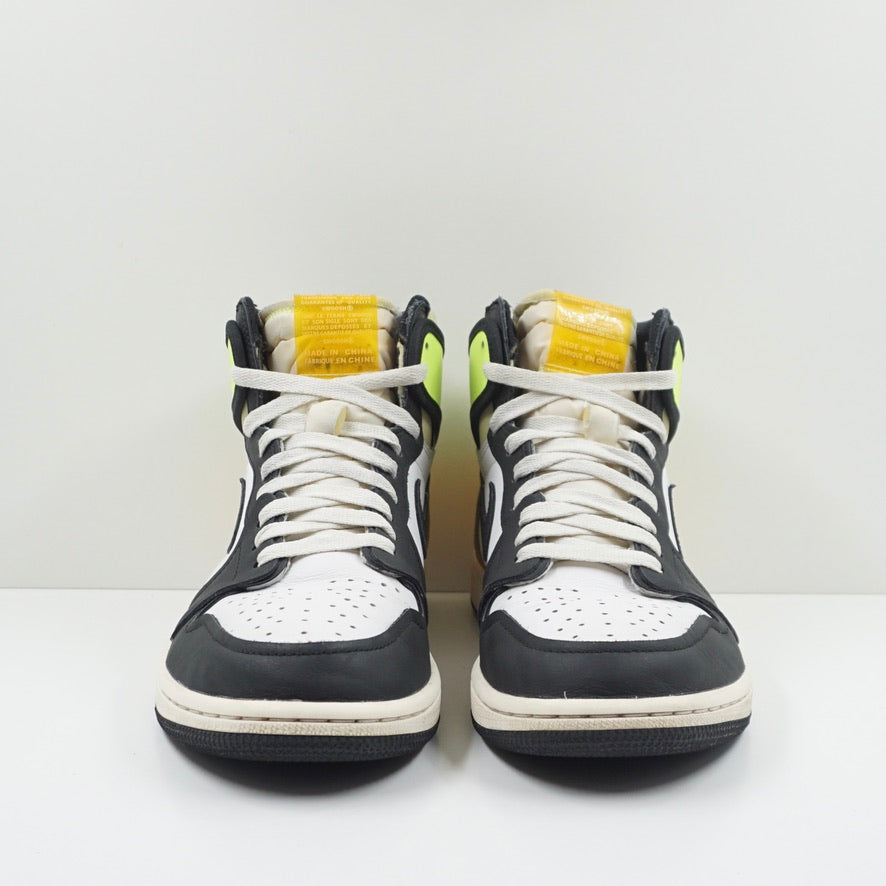 Jordan 1 Retro High White Black Volt University Gold