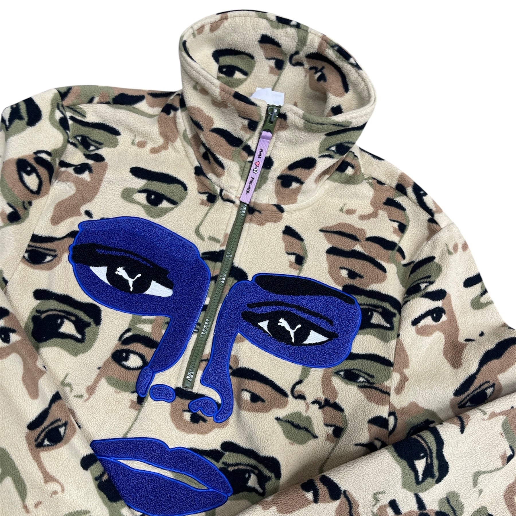Puma x KidSuper All Over Print Fleece Half Zip