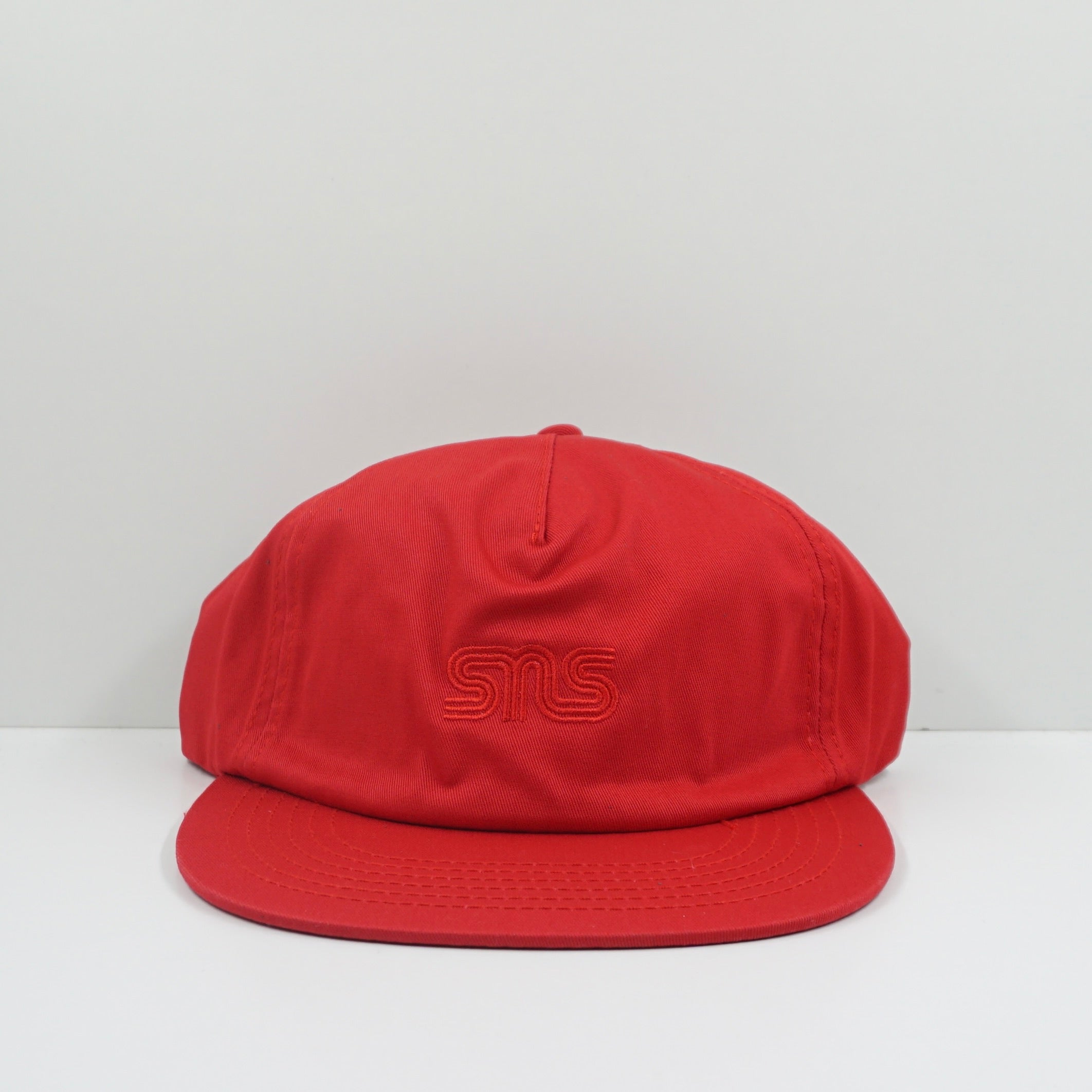 Sneakersnstuff Cotton Twill Red Adjustable Cap
