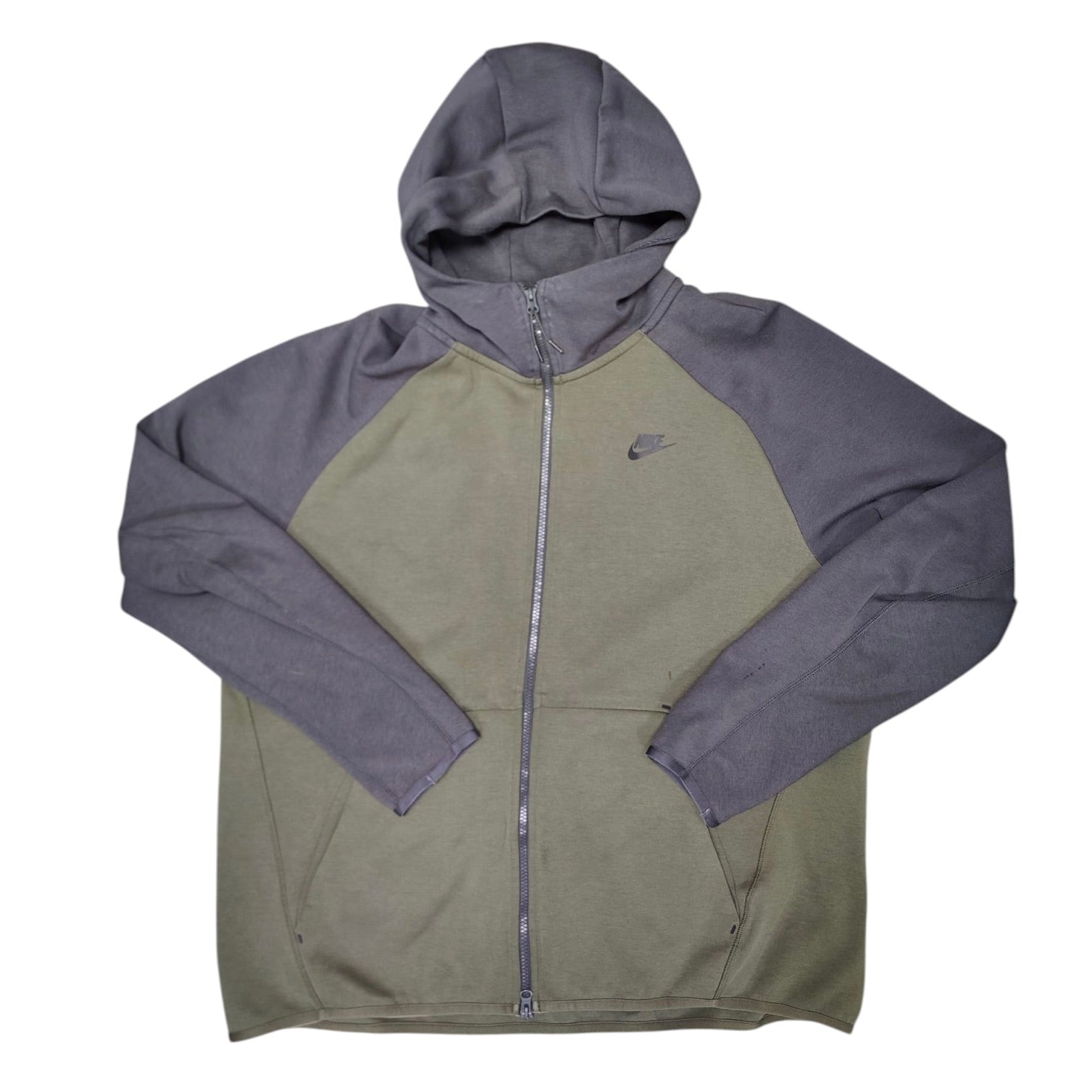 Nike Tech Fleece Olive Green Full Zip Hoodie