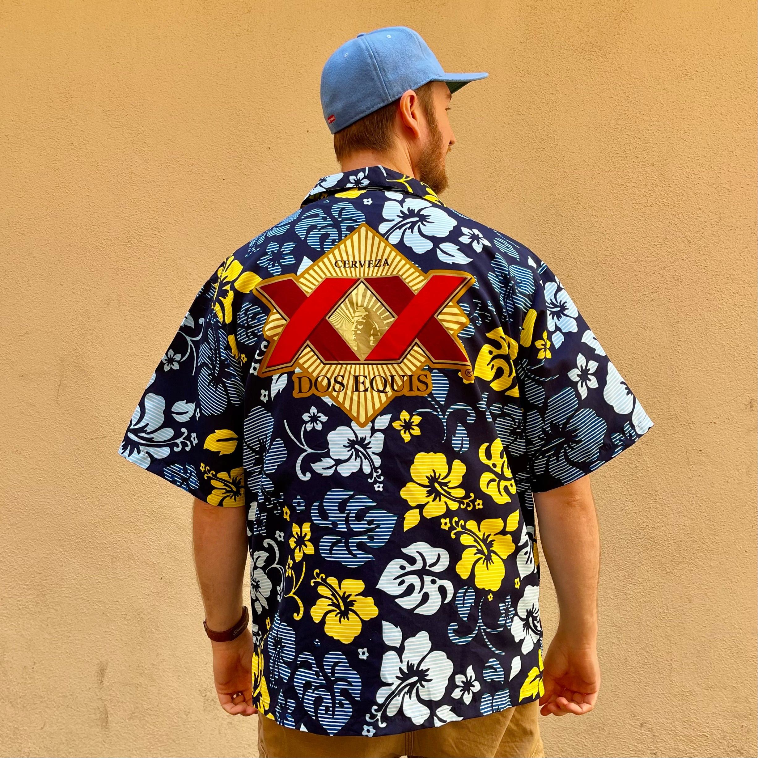 Dos Equis XX Hawaiian Button Up Shirt
