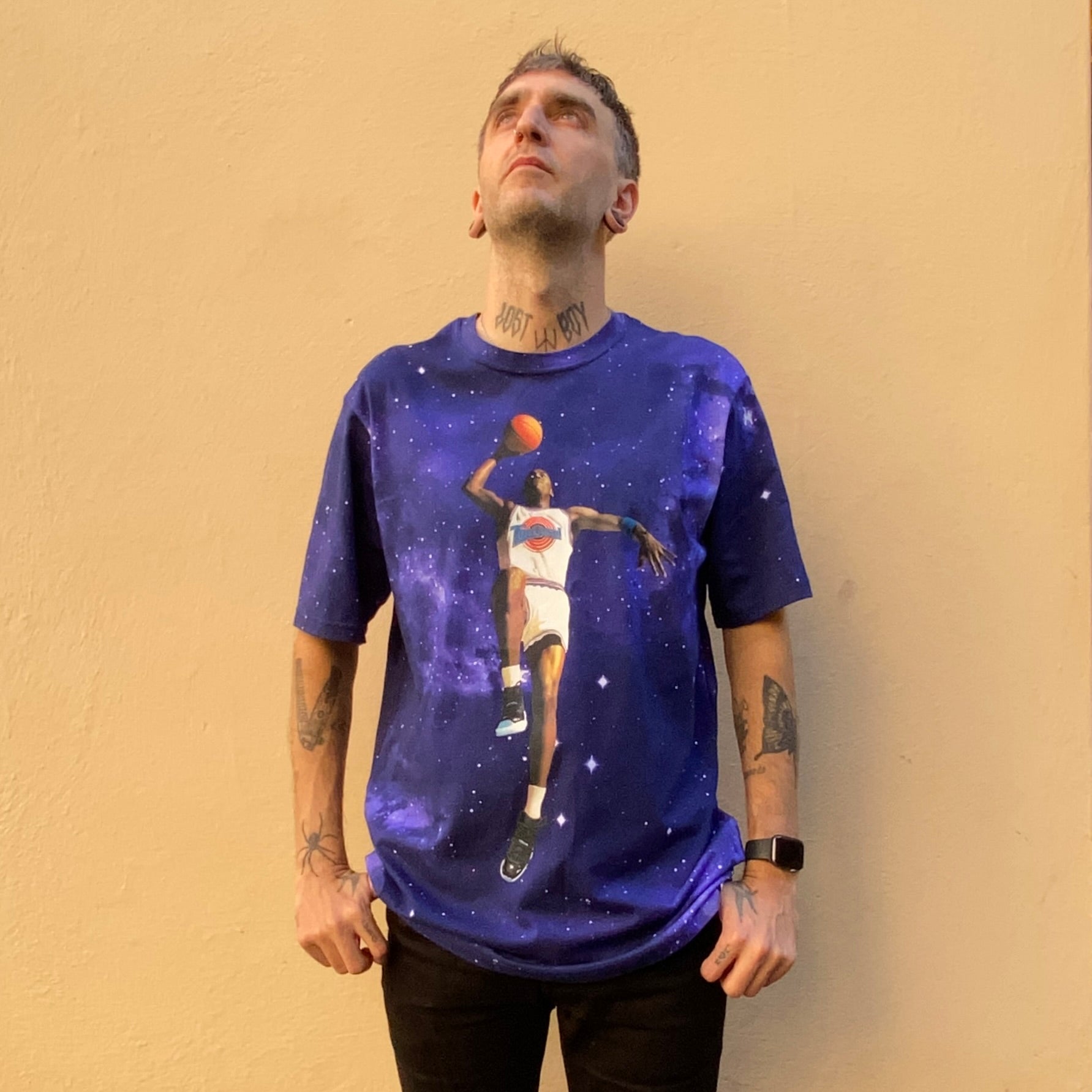 Jordan XI Space Jam Galaxy 20th Anniversary Tshirt
