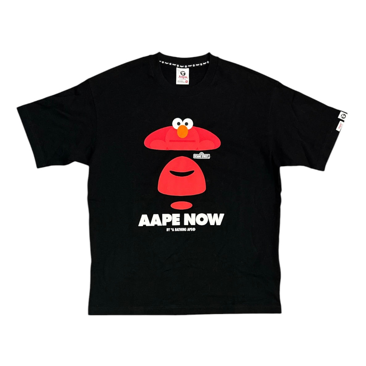 AAPE By A Bathing Ape x Sesame Street Elmo Black Tshirt