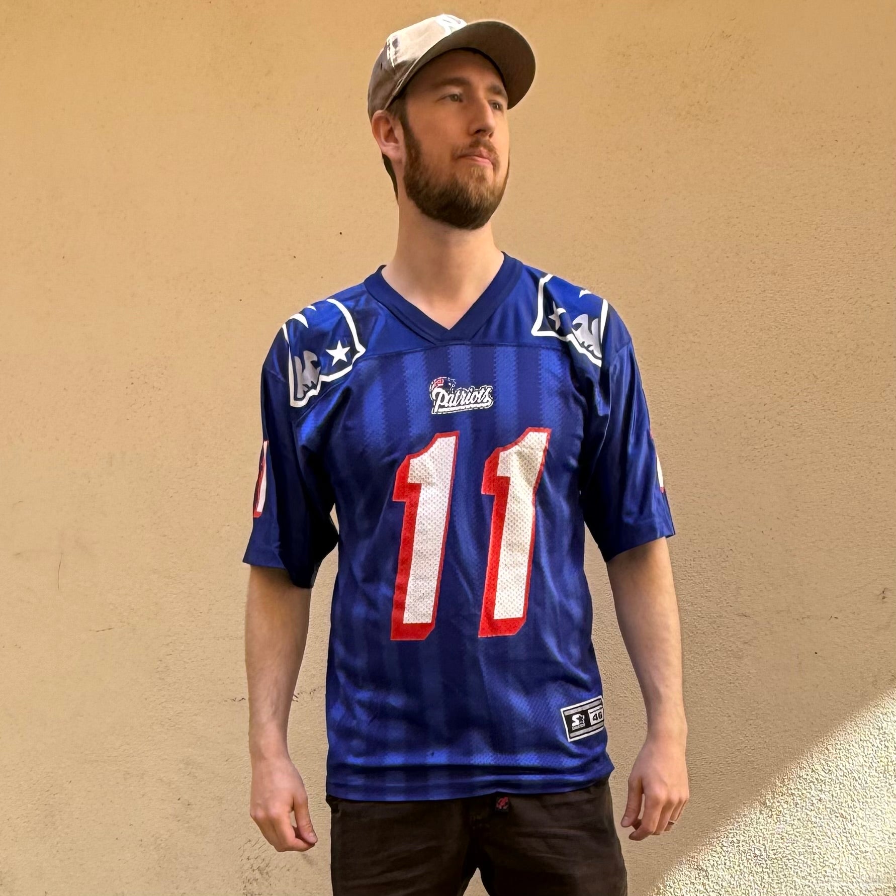 Starter New England Patriots #11 Bledsoe American Football Jersey