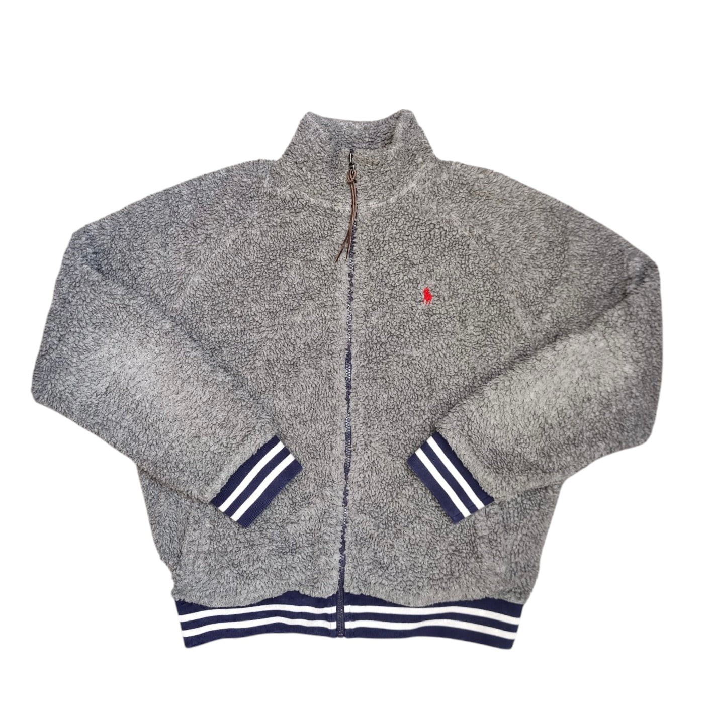 Ralph Lauren Polo Grey Teddy Fleece Jacket