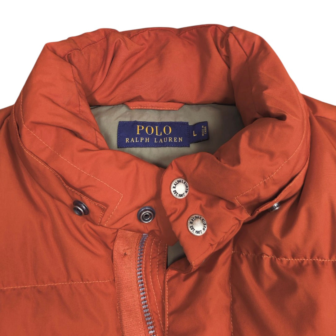 Ralph Lauren Polo Down Orange Vest