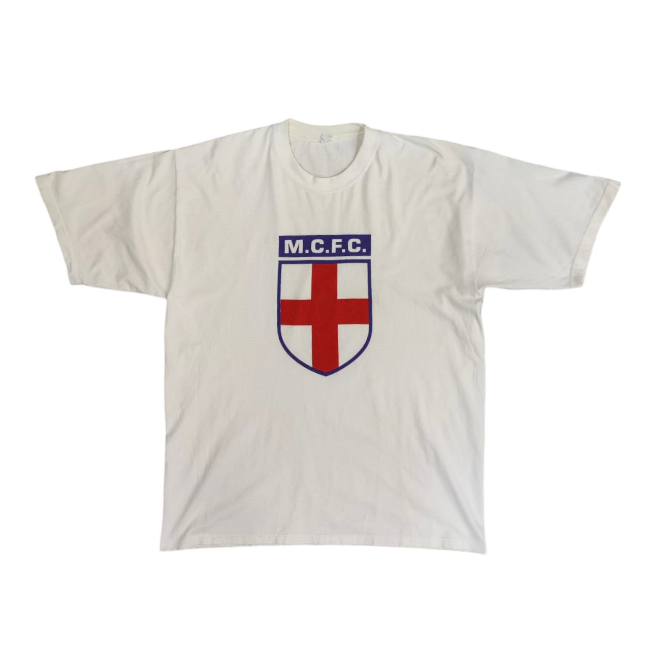 Vintage Manchester City White Tshirt