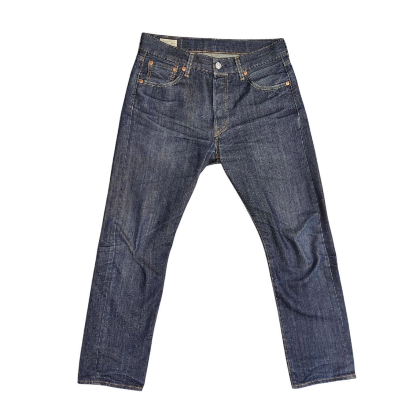 Levis 501 Dark Blue Red Tab Jeans