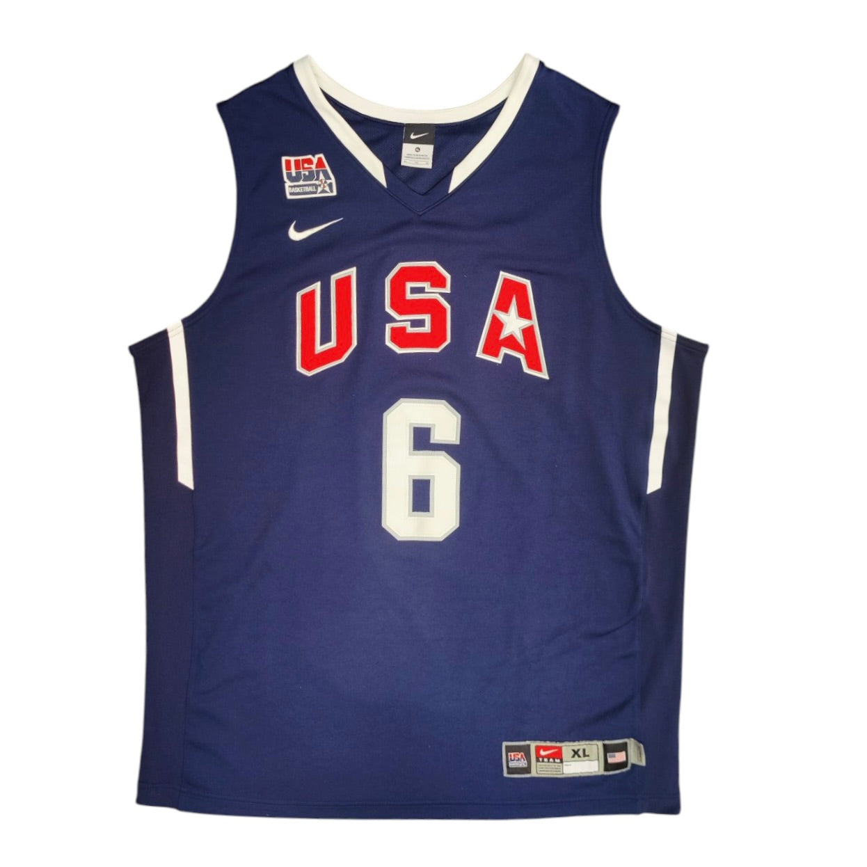 Nike USA 2010 James #6 Away Basketball Jersey