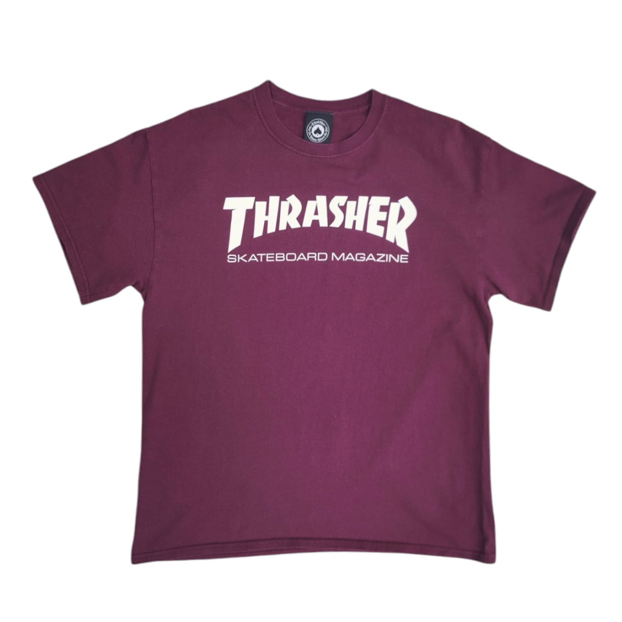Thrasher Skateboard Magazine Burgundy Tshirt