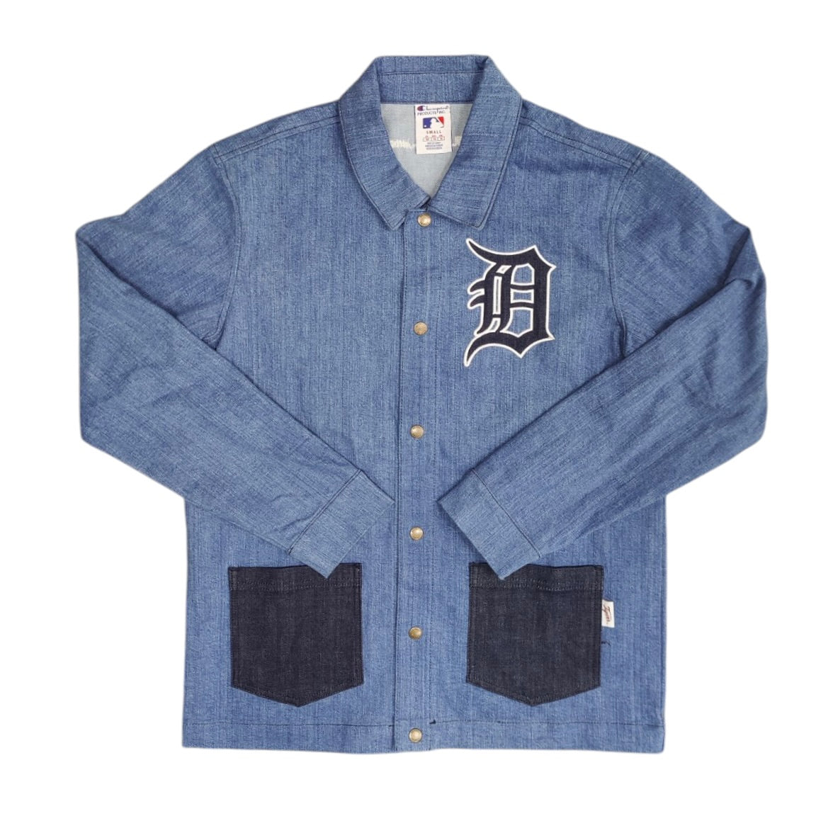 Champion x MLB Detroit Tigers Denim Over Shirt Jacket