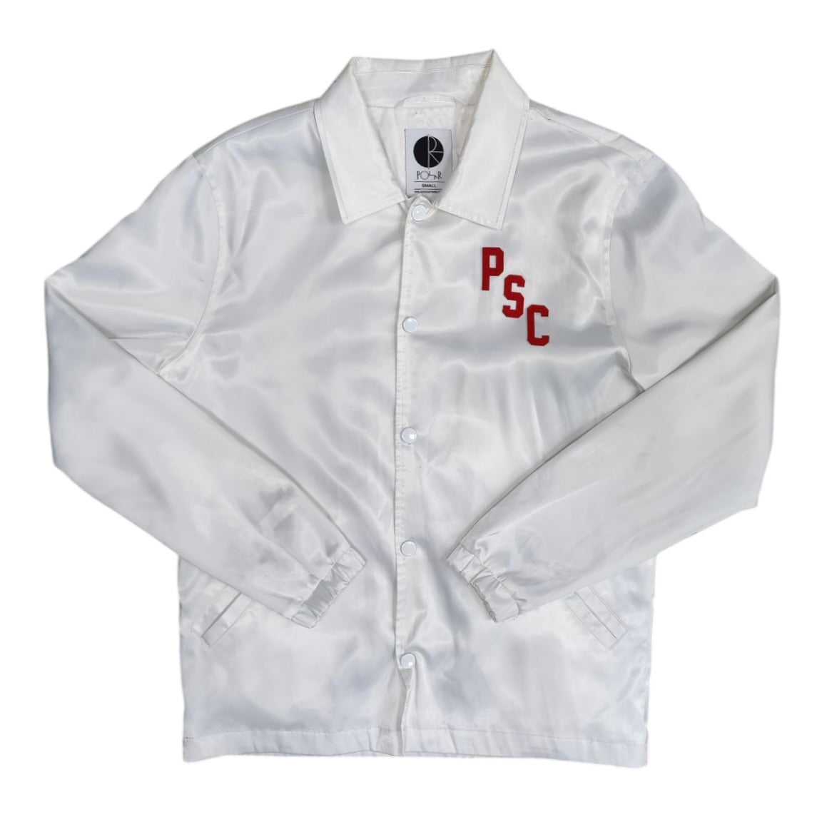 Polar Skate Co White Satin Jacket