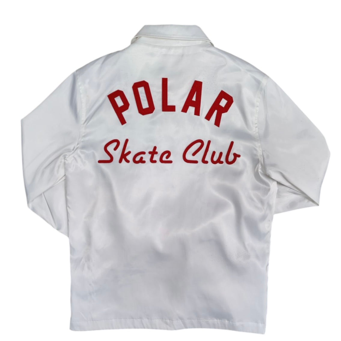 Polar Skate Co White Satin Jacket
