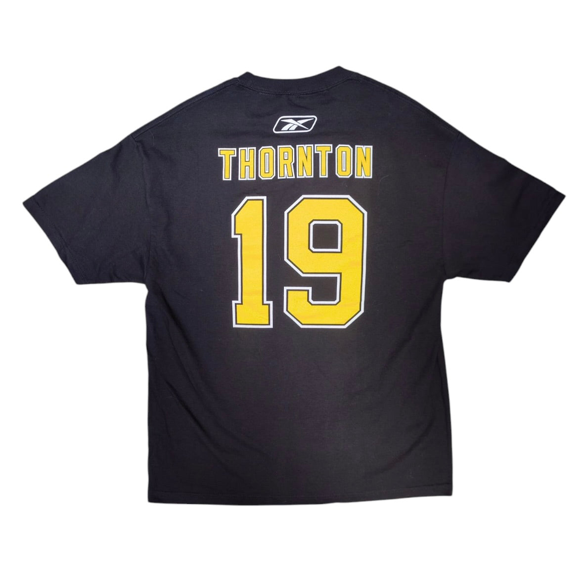 Reebok Boston Bruins Thornton #19 Black NHL Tshirt