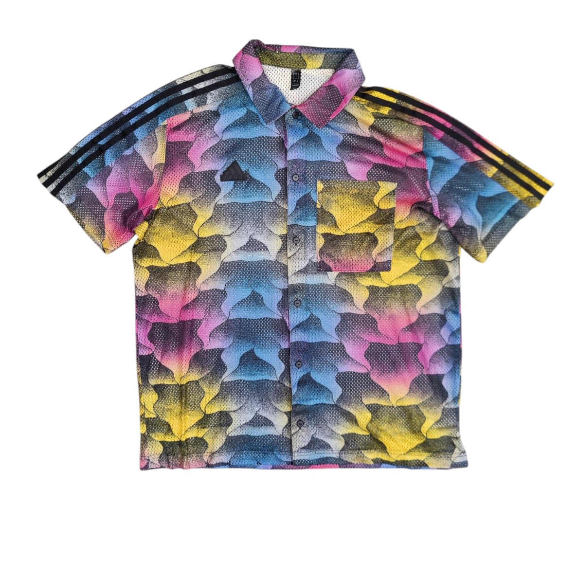 Adidas Tiro Allover Print Mesh Resort Shirt & Shorts Set
