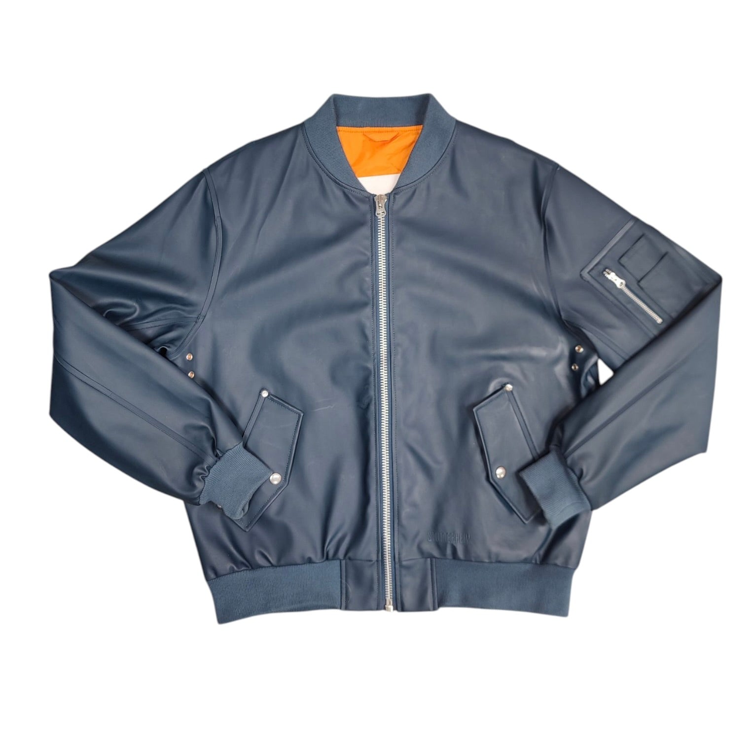 Alpha Industries Stuttenheim Teal Rain Bomber Jacket
