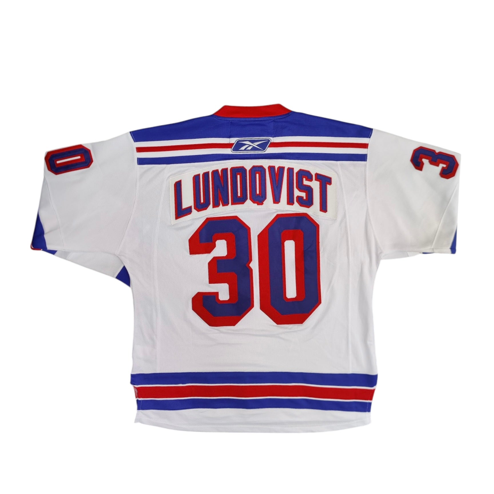 Reebok New York Rangers #30 Lundqvist Away Hockey Jersey