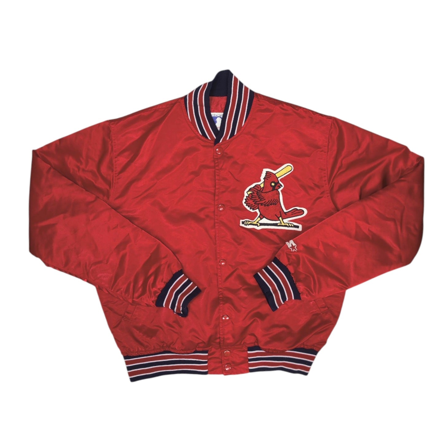 Starter St. Louis Cardinals Red Satin Varsity Jacket