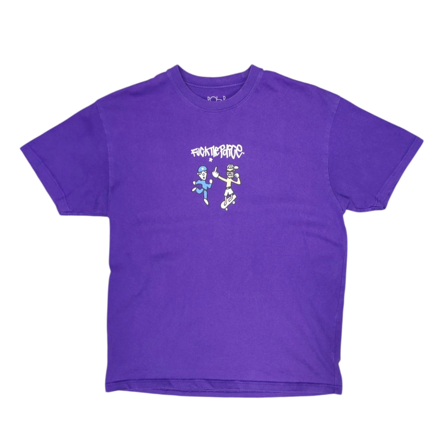 Polar Skate Co Purple Fuck The Police Tshirt
