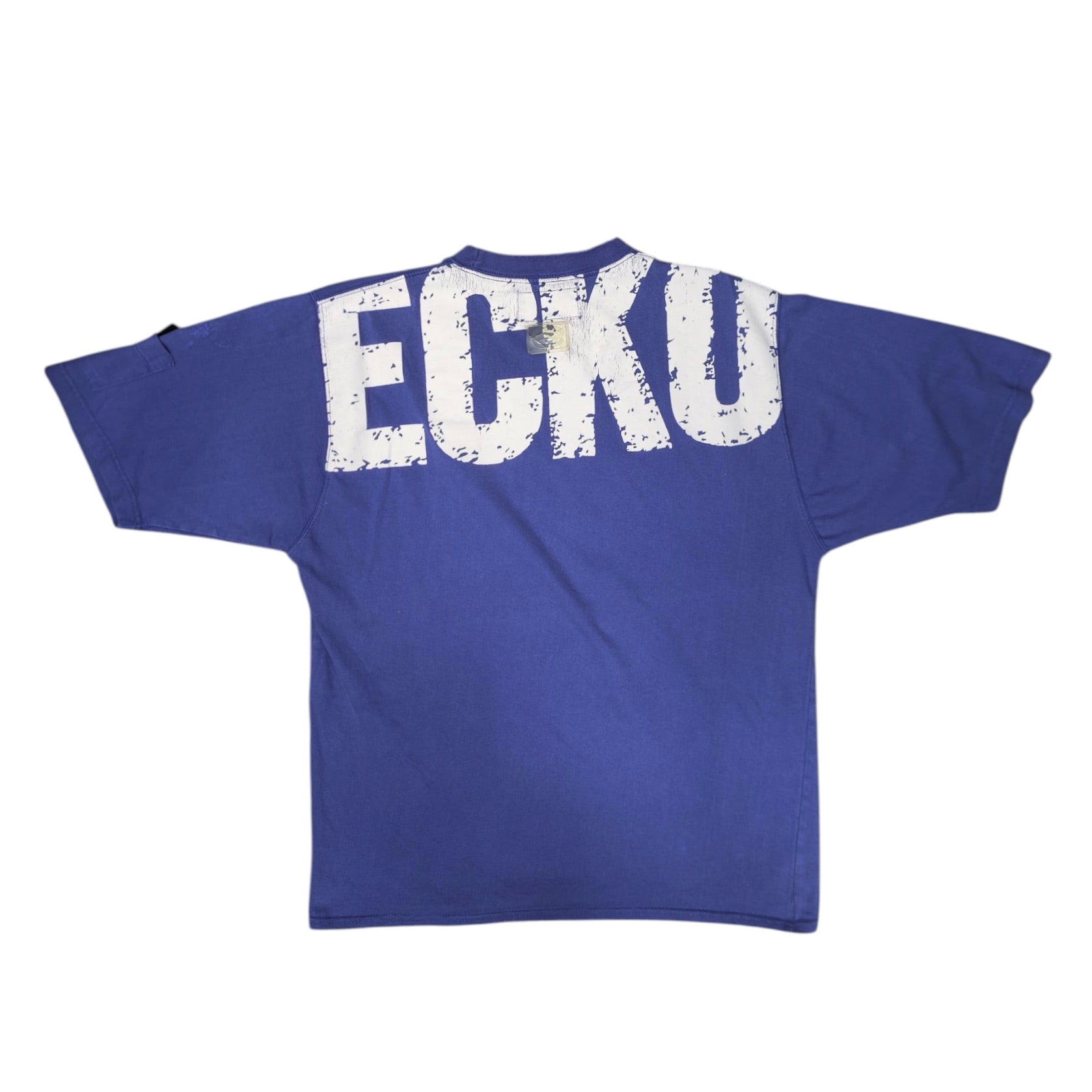 Vintage Eckö Unltd Rhino Logo Blue Tshirt