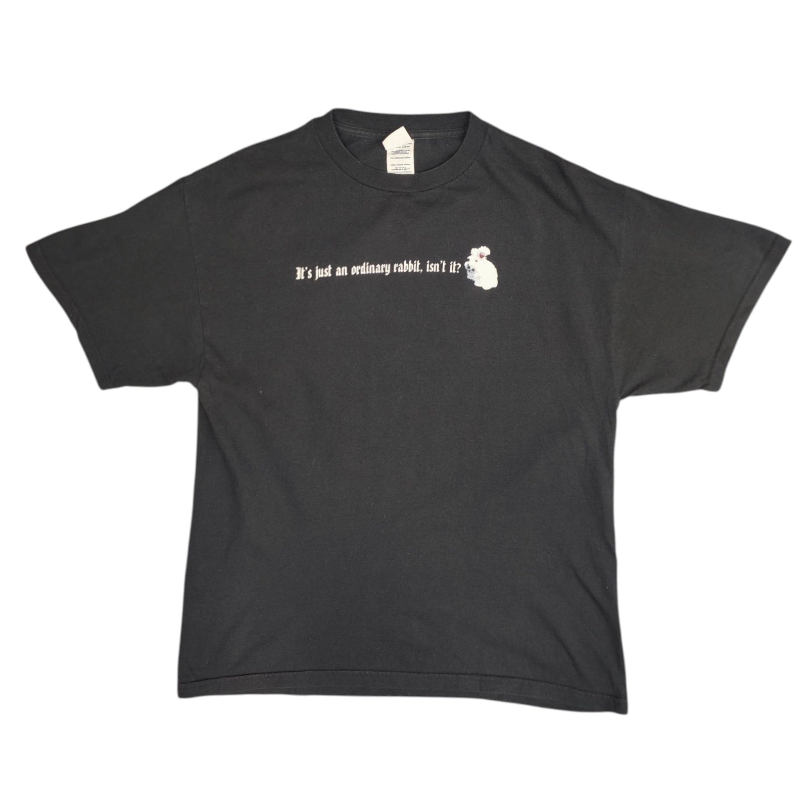 Monty Python Killer Rabbit 2001 Black Tshirt
