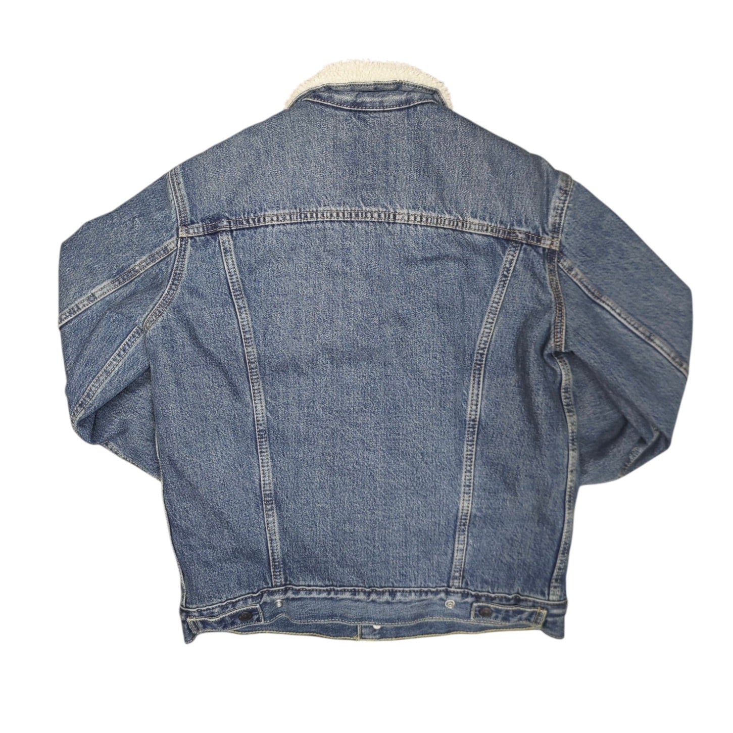 Levis Sherpa Lined Denim Blue Jacket