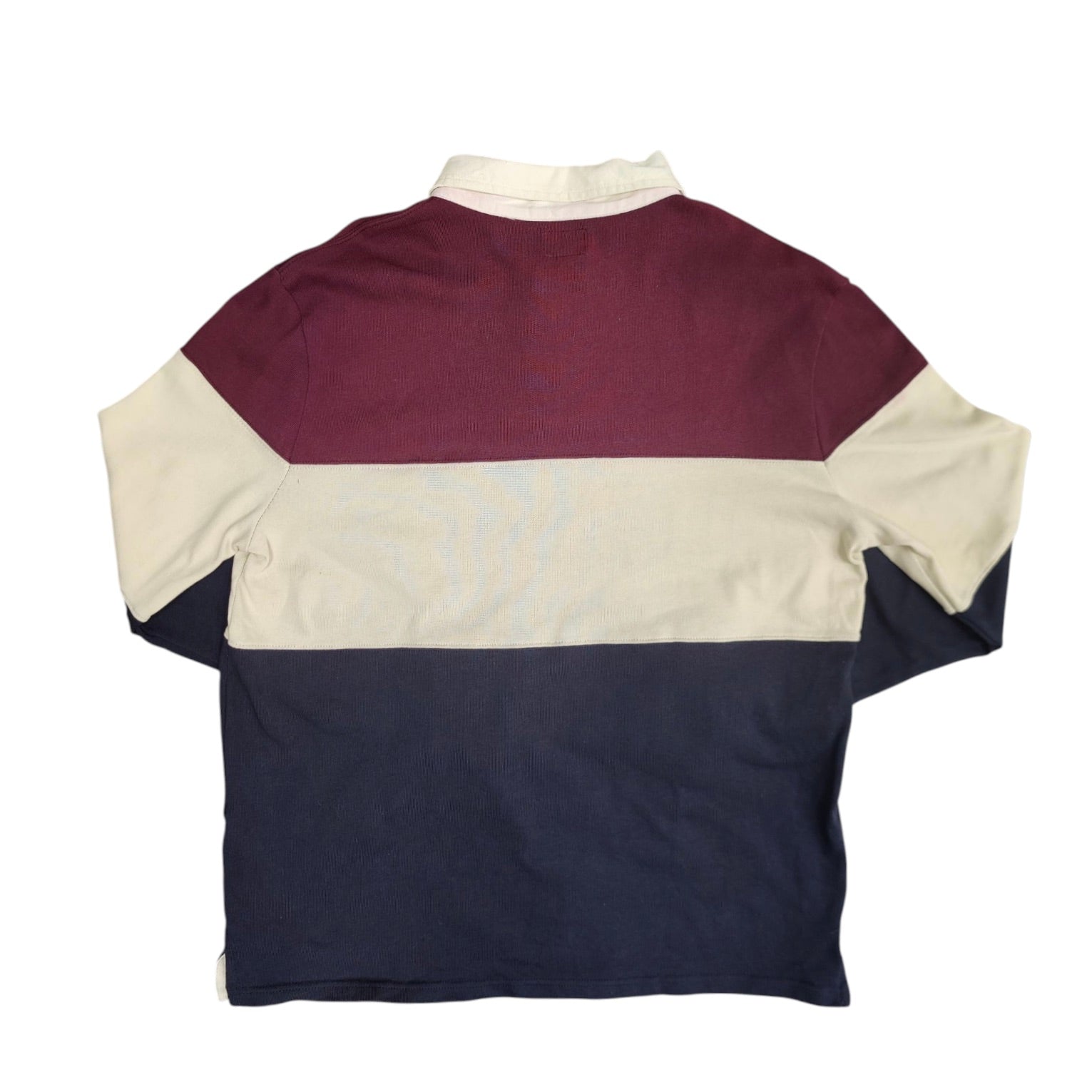 Levis Rugby Burgundy Sail Navy Polo Long Sleeve