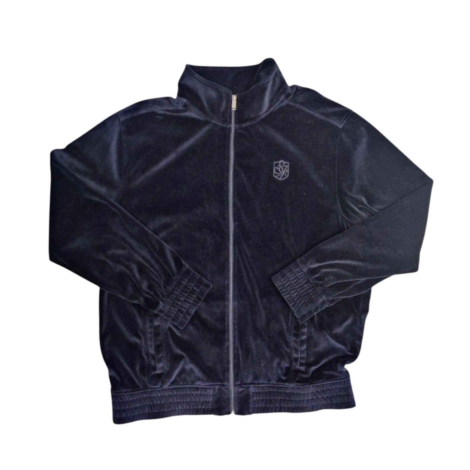 Sean John Black Velour Track Top