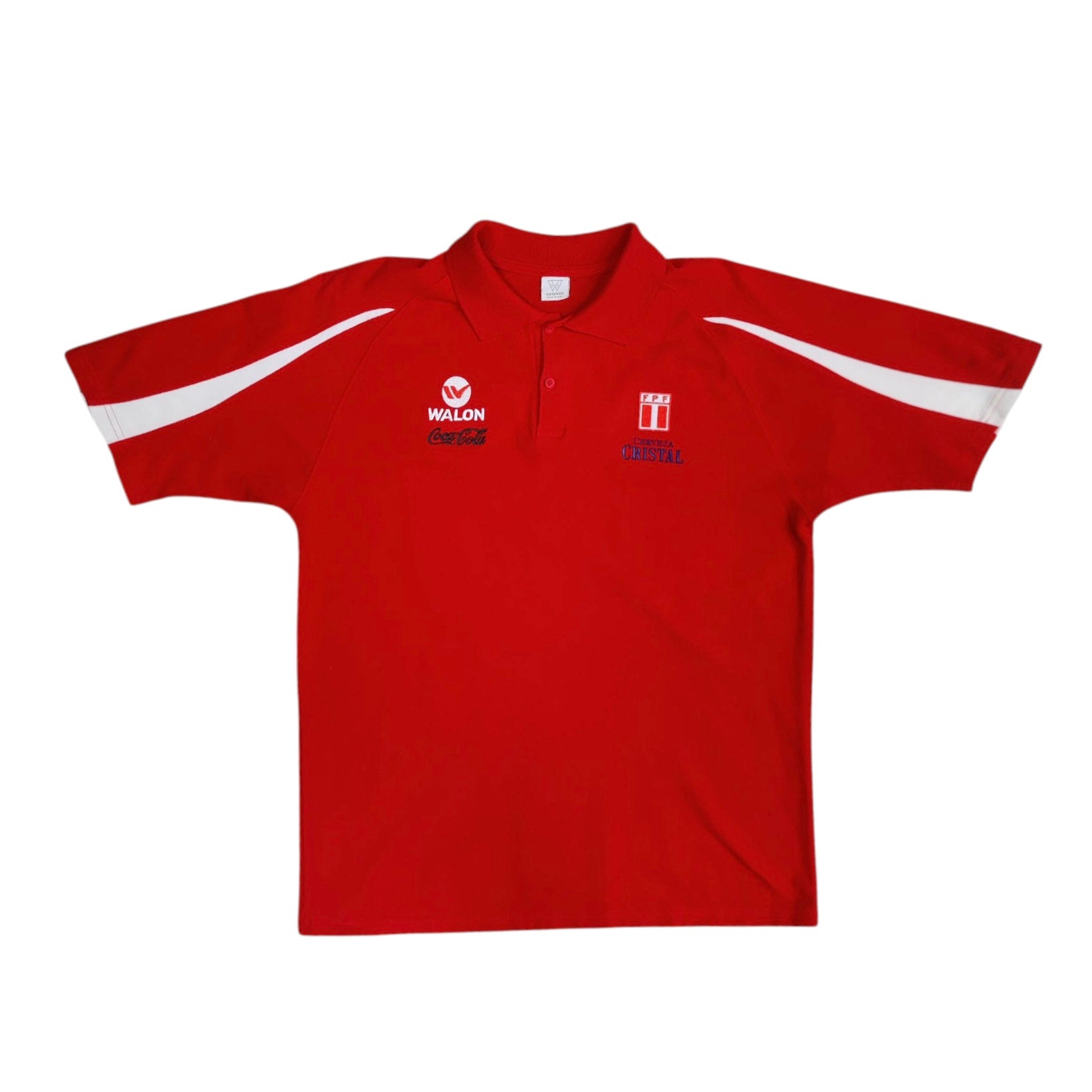 Walon FPF La Federación Peruana de Fútbol Red Polo Tshirt