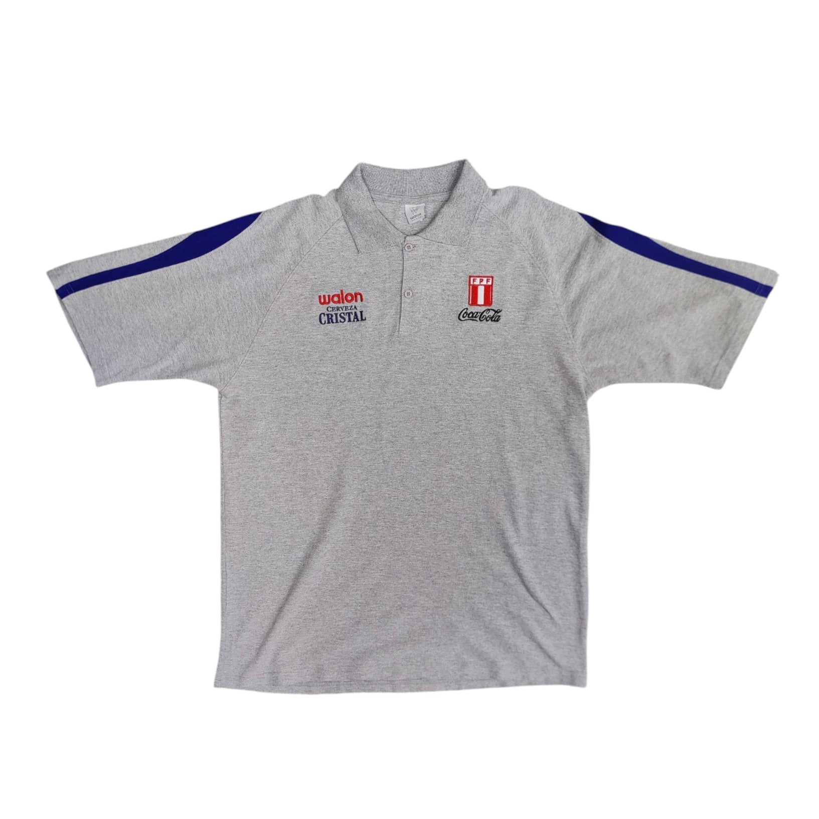 Walon FPF La Federación Peruana de Fútbol Grey Polo Tshirt
