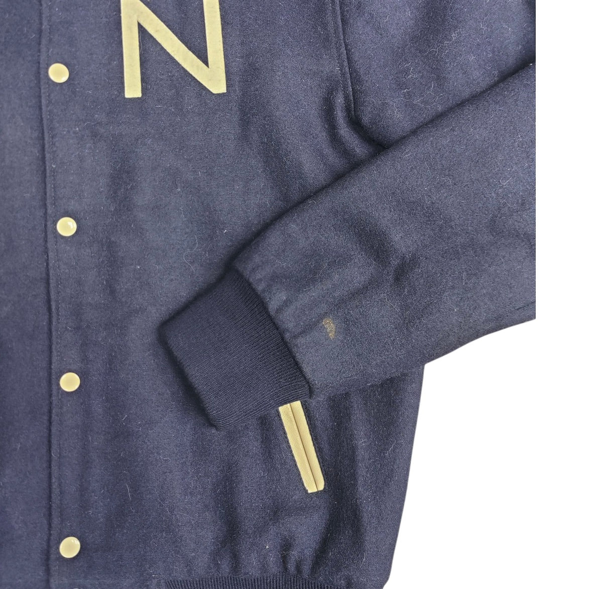 New Black Navy College Jacket