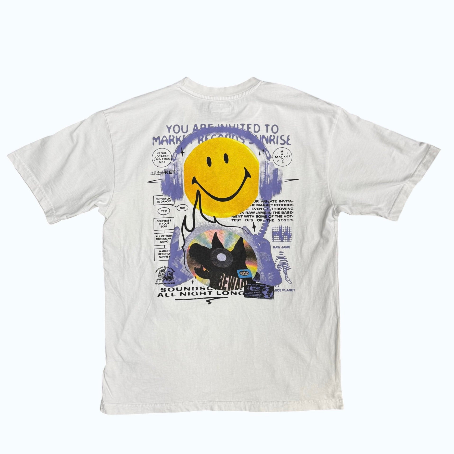 Market x Smiley FW24 Afterhours White Tshirt