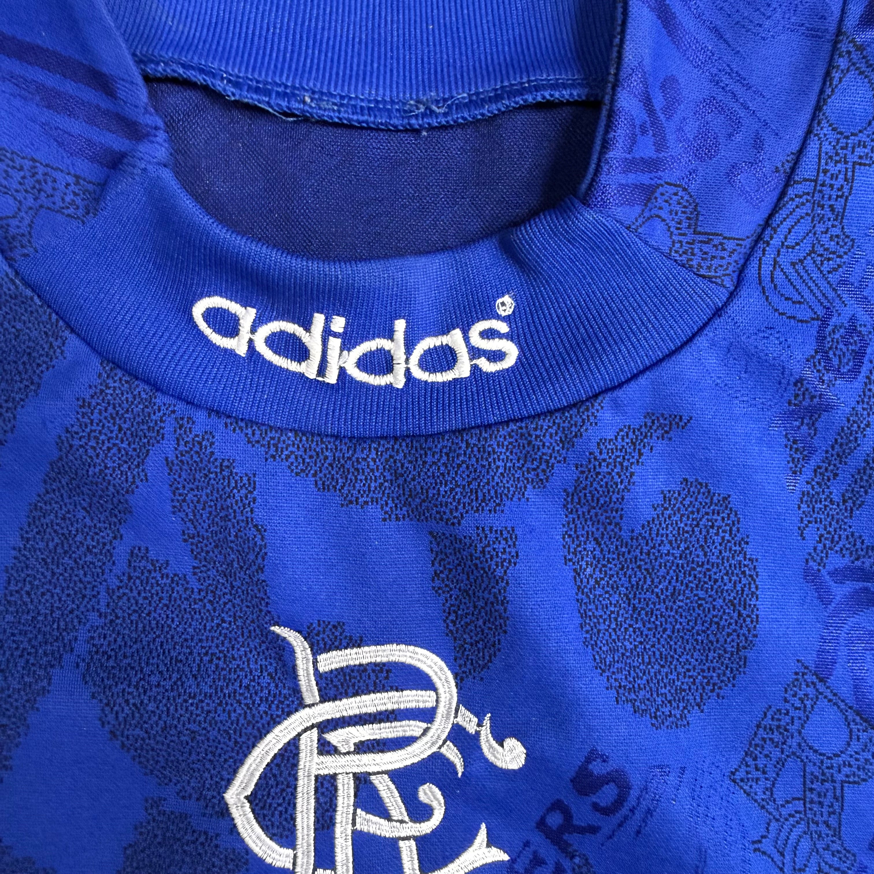 グラスゴー・レンジャーズ 1994～1996 adidas ユニフォーム 1994/96 RANGERS HOME SHIRT (L) ADIDAS – Cult Kits
