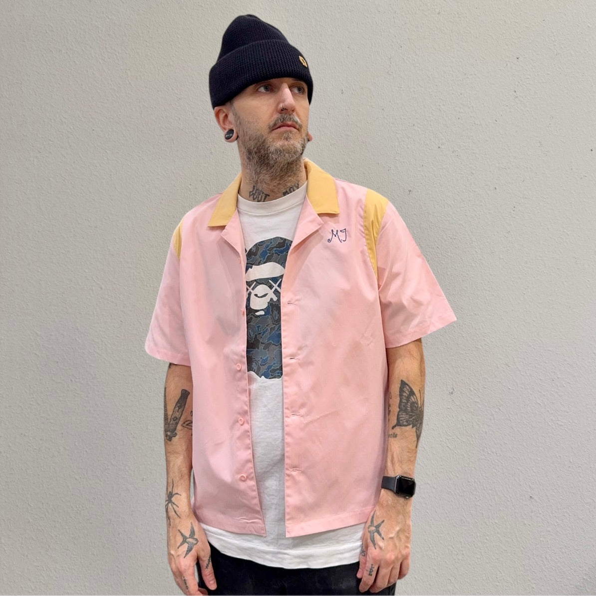 Jordan Flight Club Pink Boxy Short Sleeve Button Up Shirt (W)