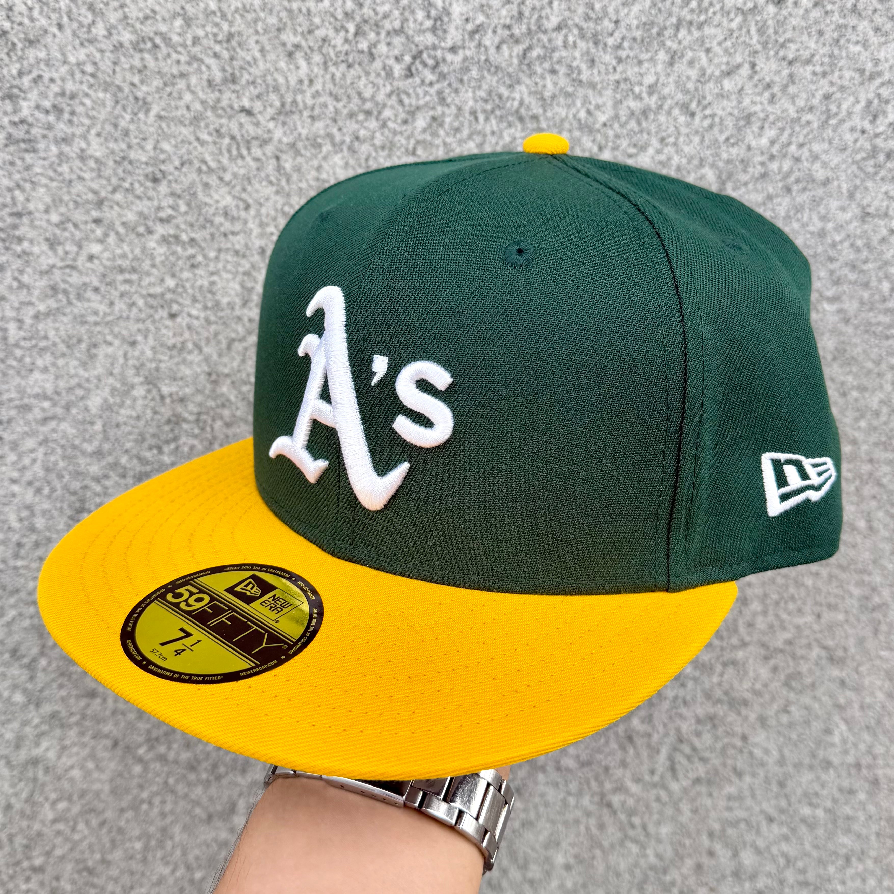 New Era Oakland Athletics Yellow Brim Fitted Cap