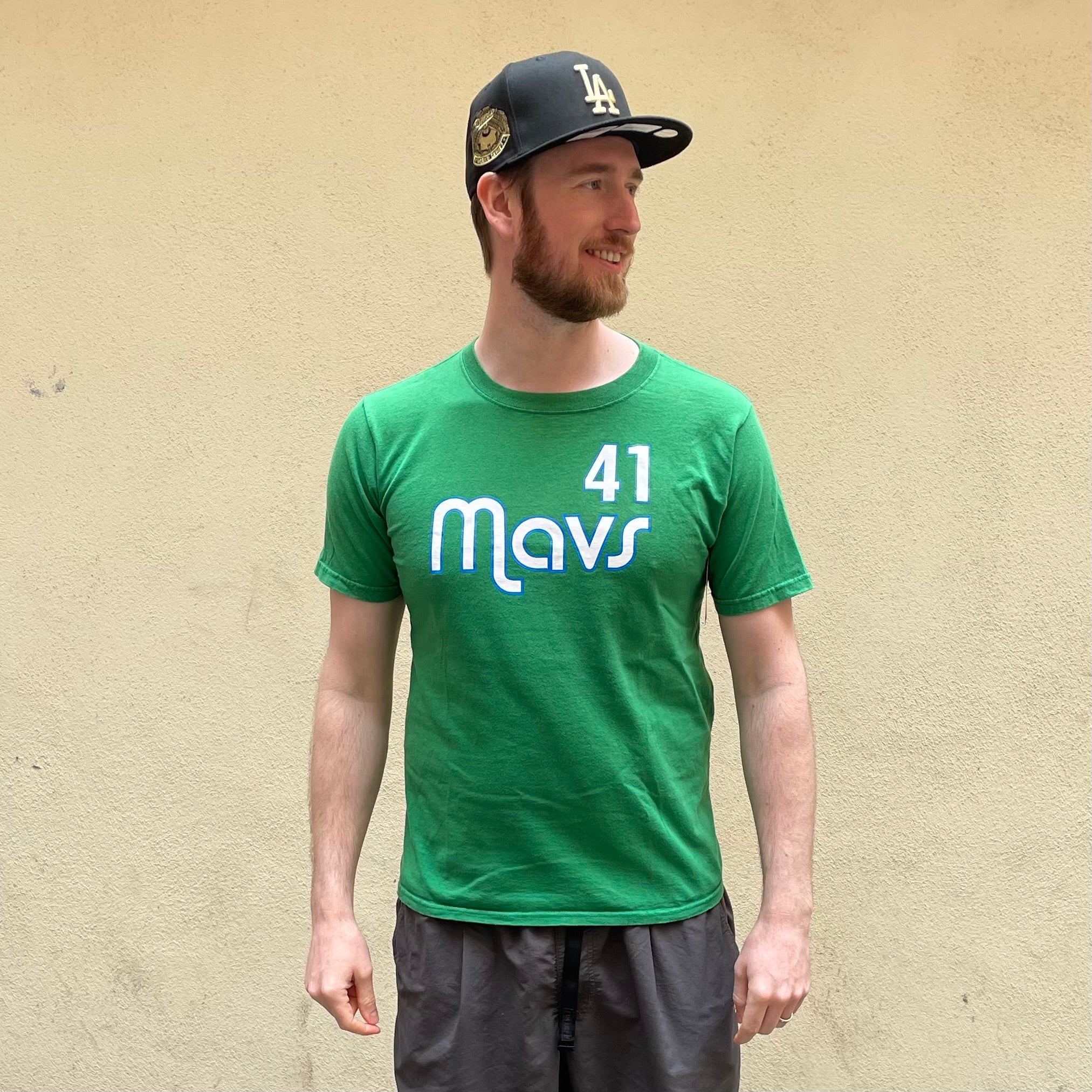 Delta Magnum Weight Maves Nowitzki #41 Green Tshirt (Youth)