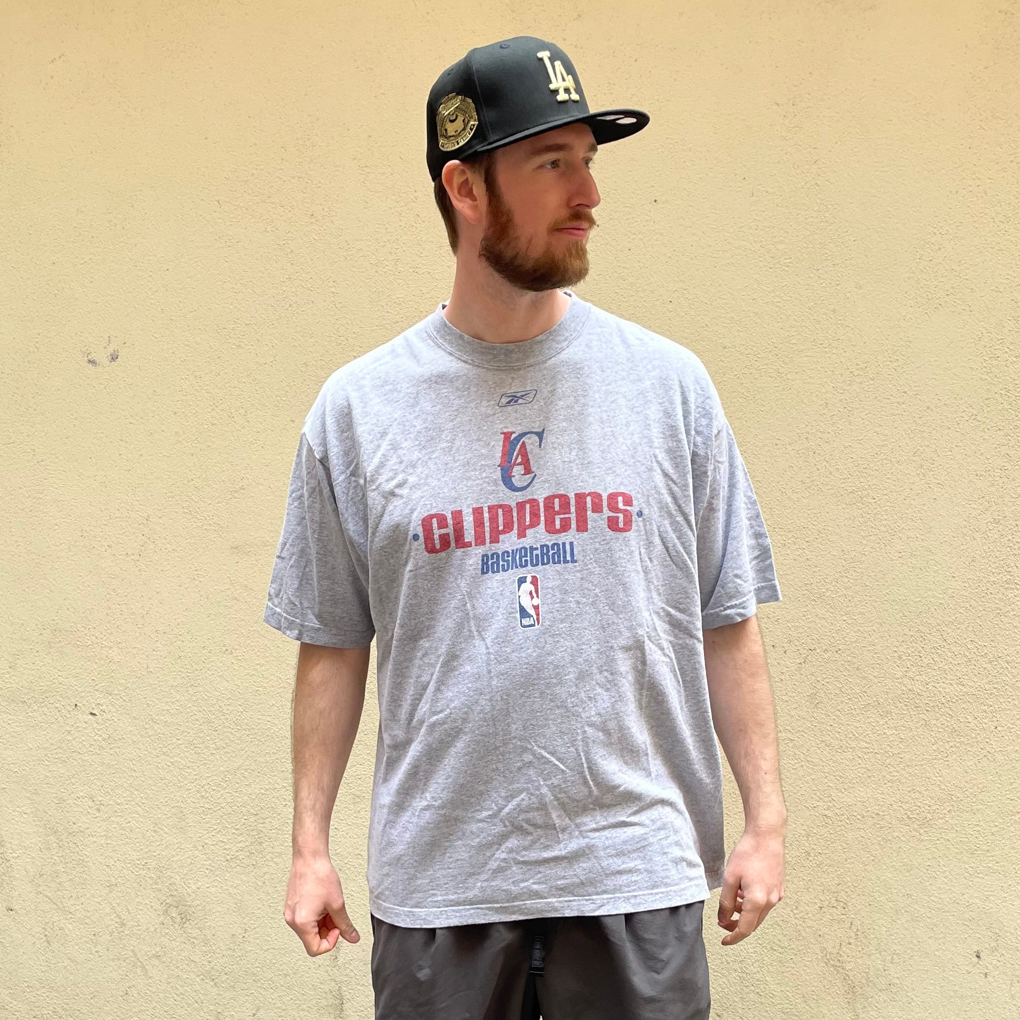 Reebok Los Angeles Clippers Basketball Grey Tshirt