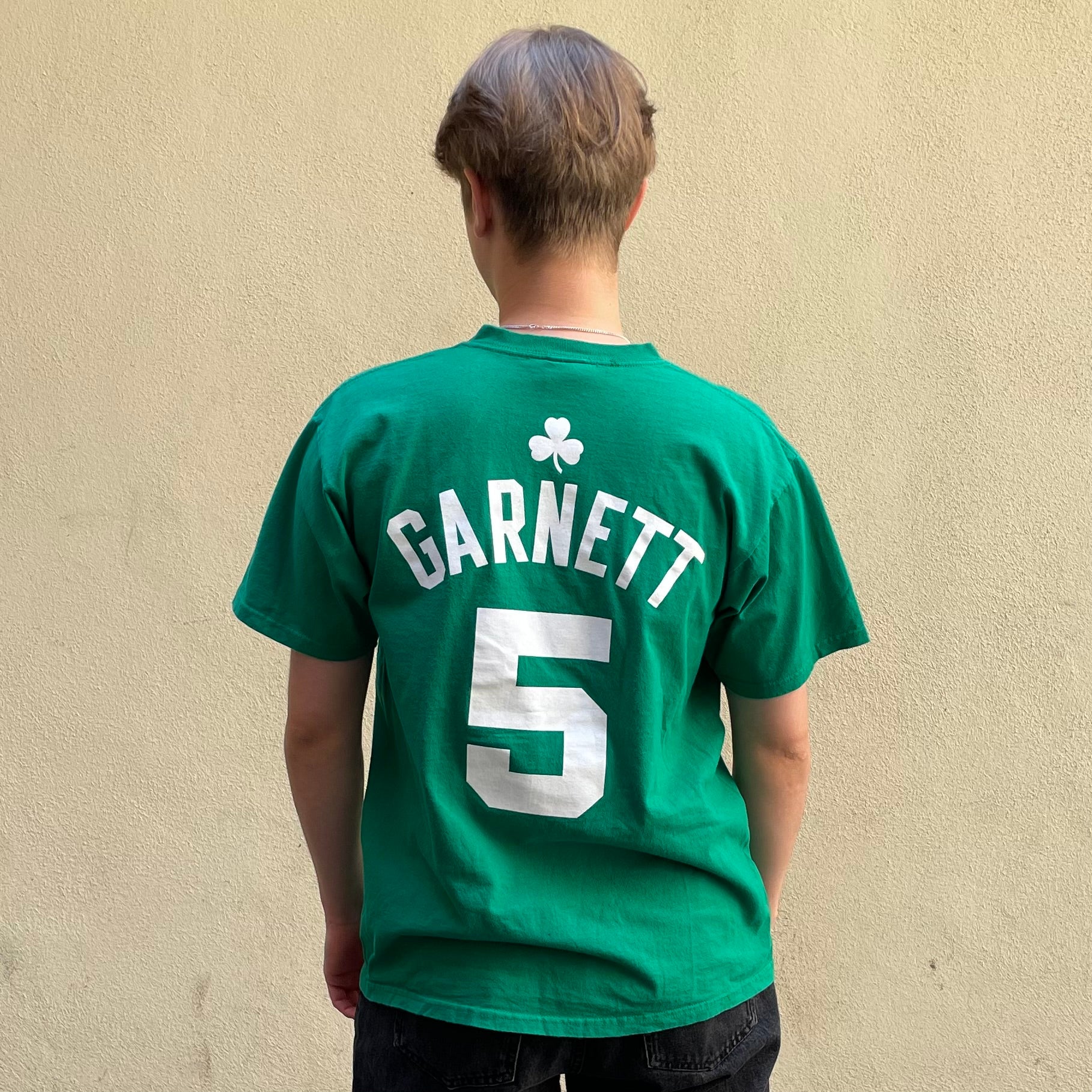 Adidas Celtics NBA Garnett #5 Green Tshirt