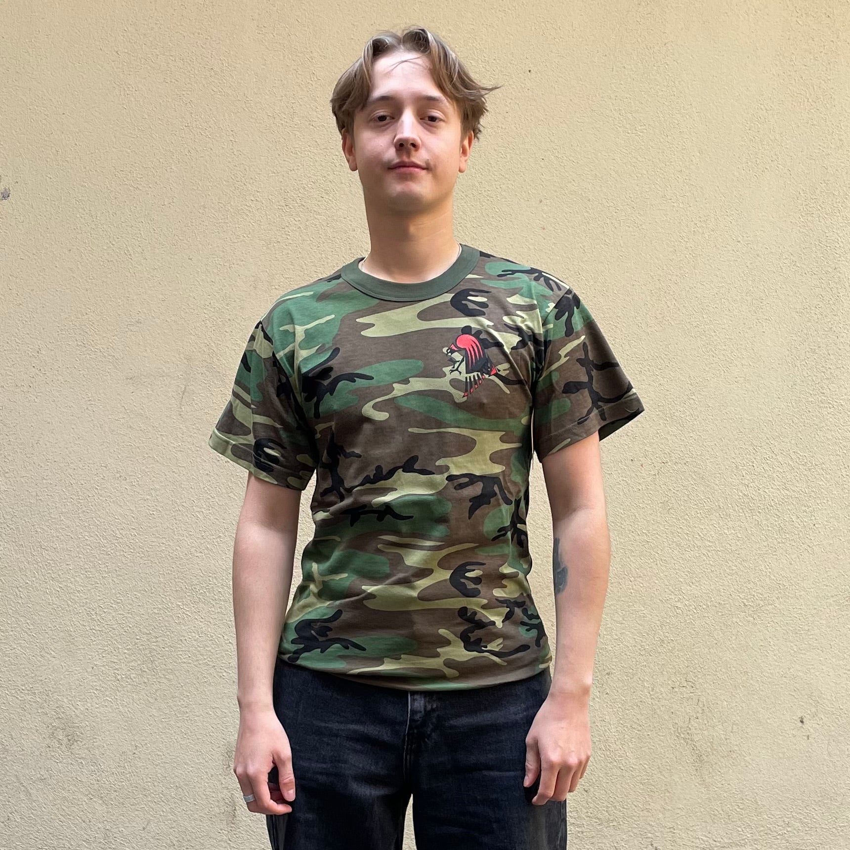 Rothco Flag Green Camo Tshirt