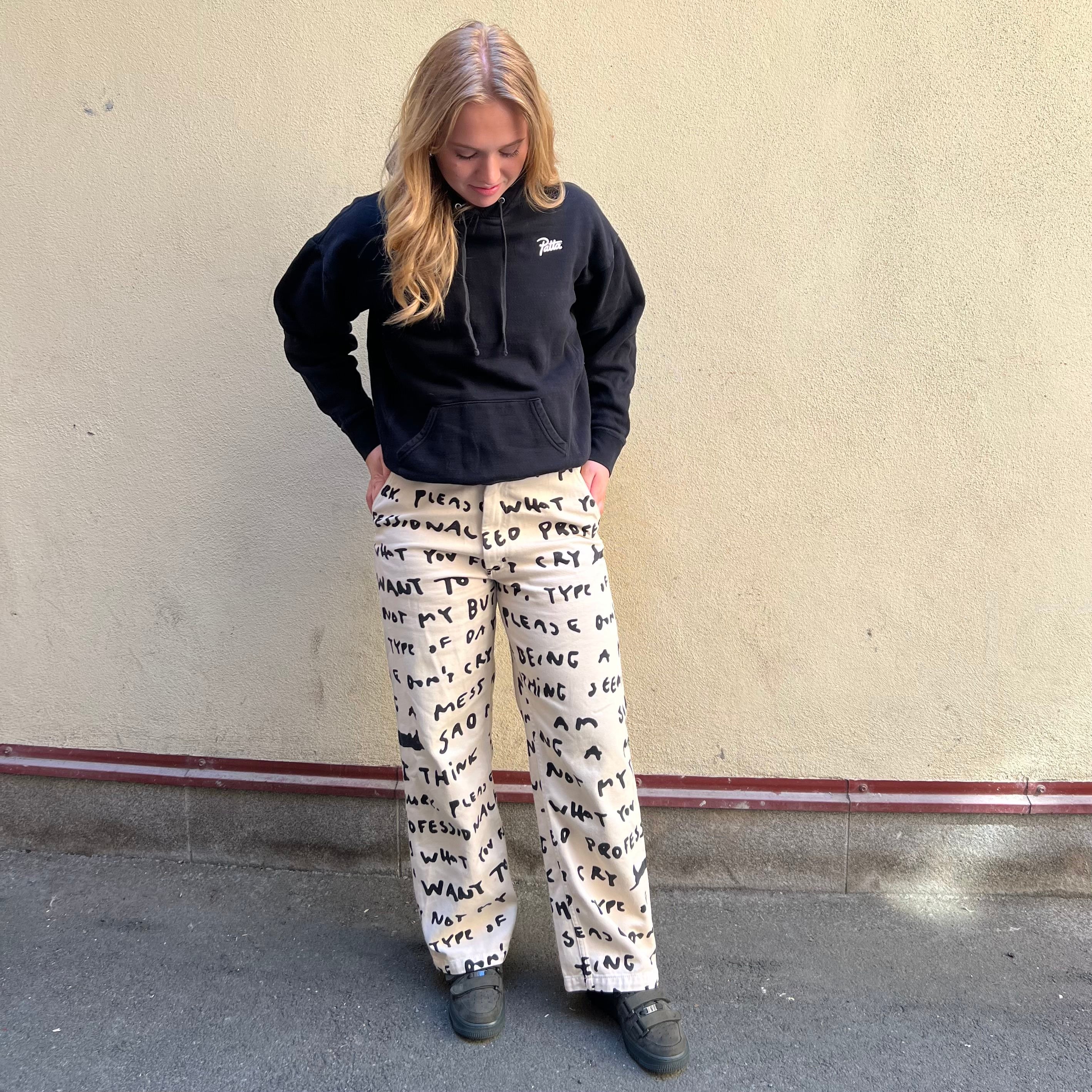 Polar Skate Co Text Sail Beige Pants