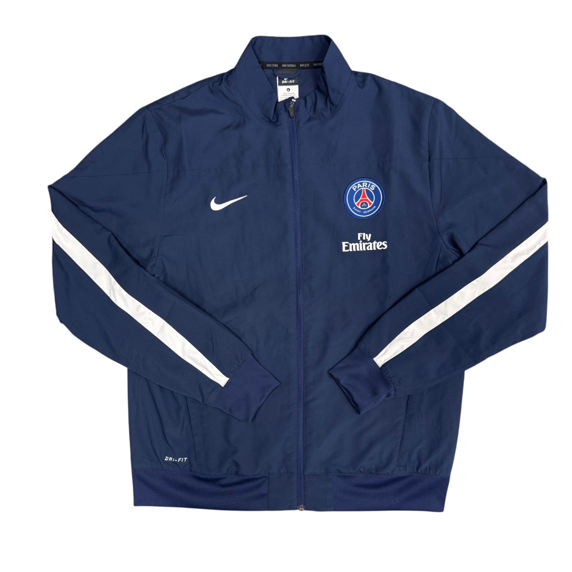 Nike Paris Saint Germain Football Navy Full Zip Track Top