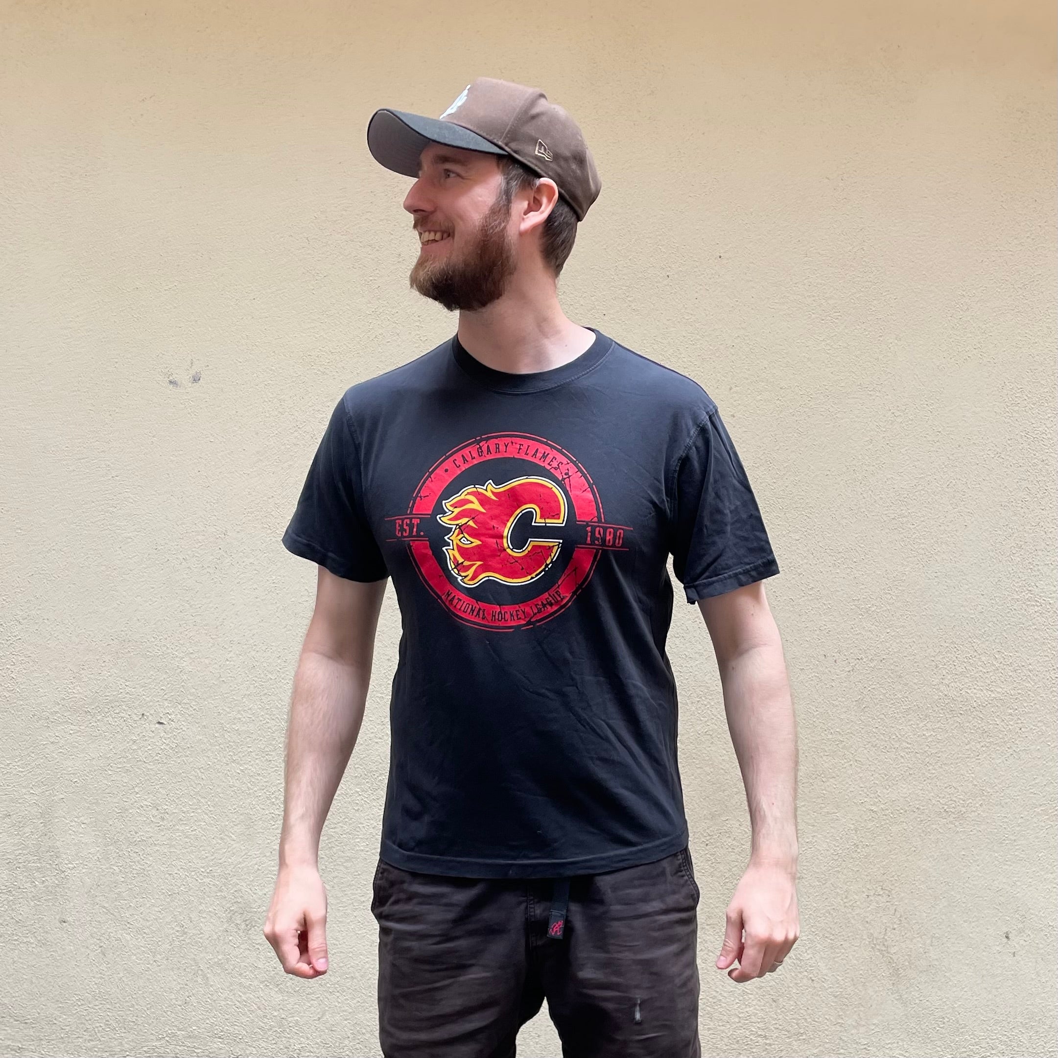 Calgary Flames Black NHL Tshirt