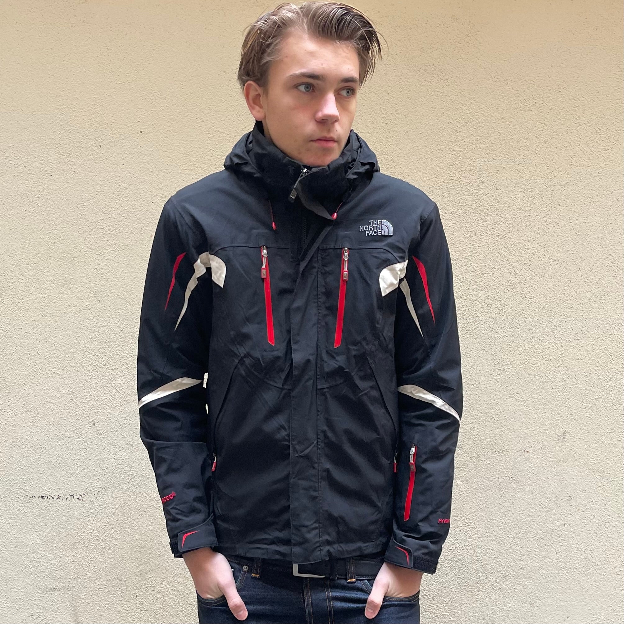 The North Face Black White Red Ski Jacket