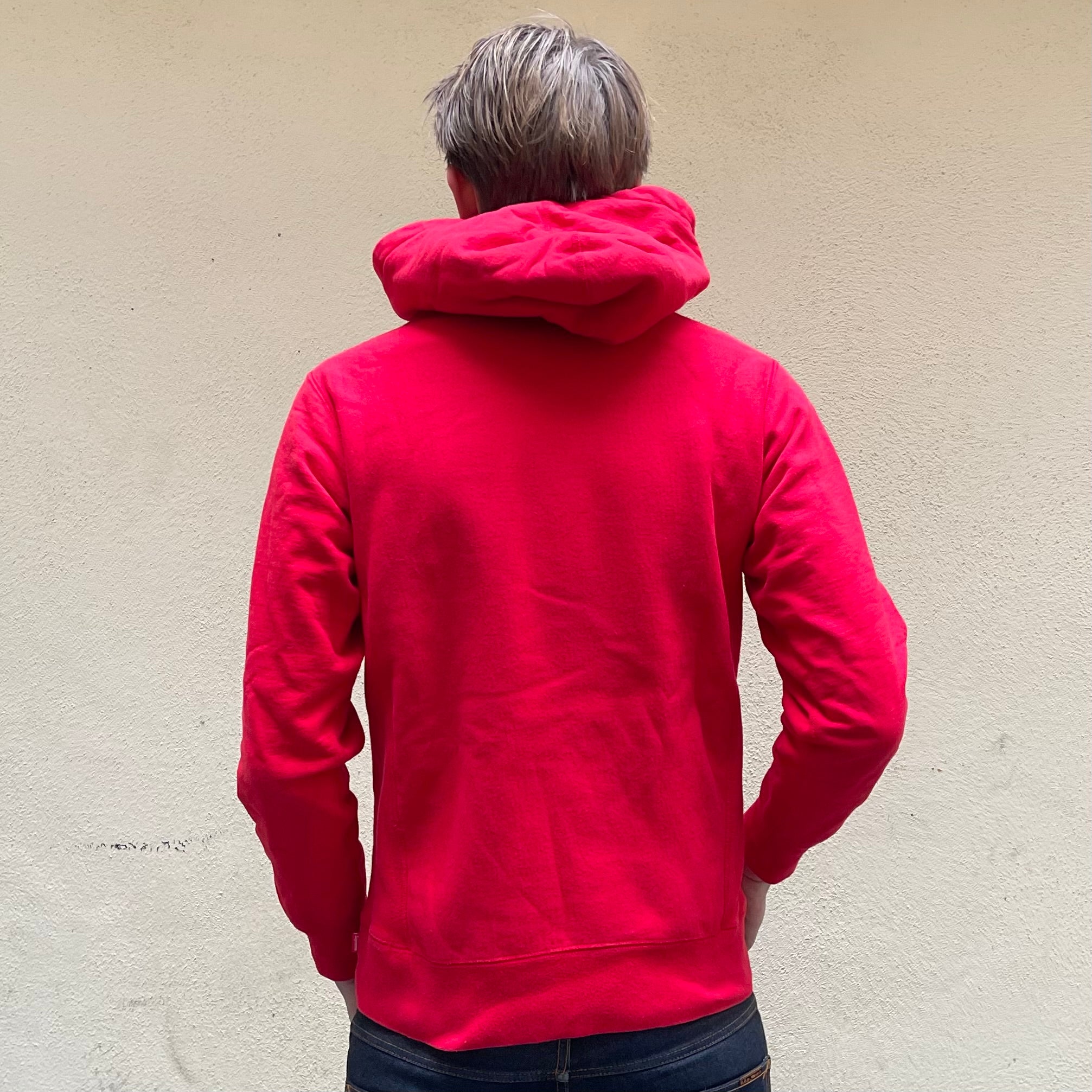 Supreme FW16 Chrome Classic Logo Red Hoodie